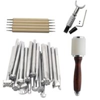 25pcs-set-Prints-Tools-Leather-Carving-Tools-DIY-Leather-Craft-Kit-Carving-Working-Saddle-Making-Tools